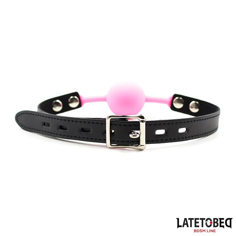 Mordaza Bola Silicona Rosa