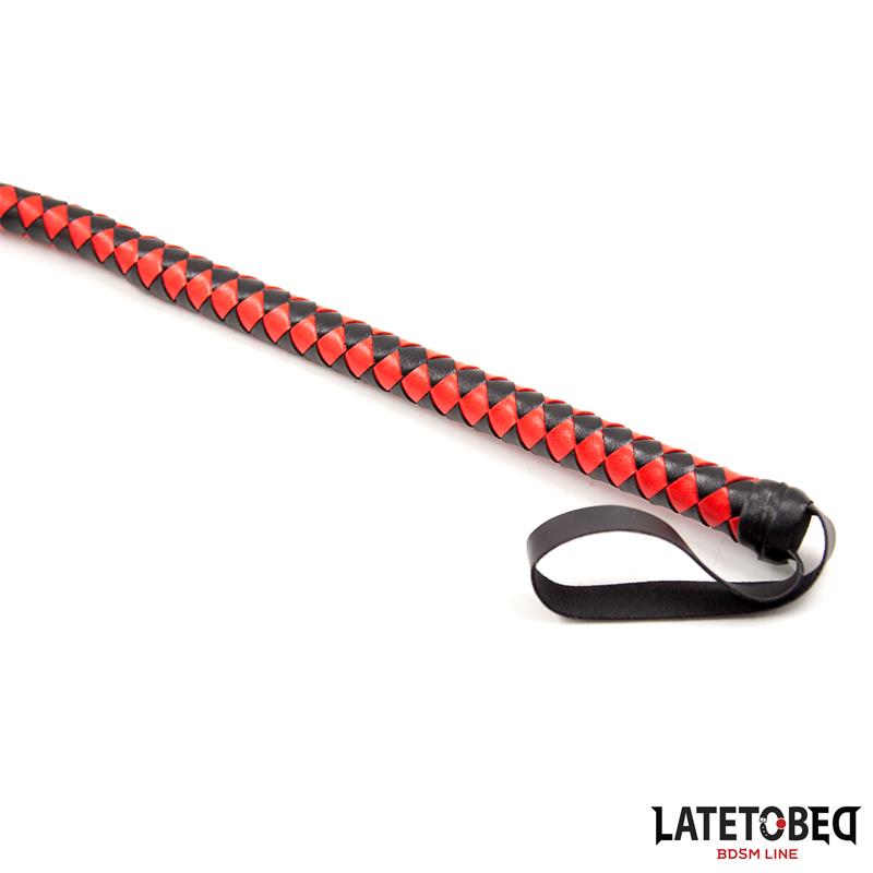 Latigo Largo Rojo y Negro 210cm