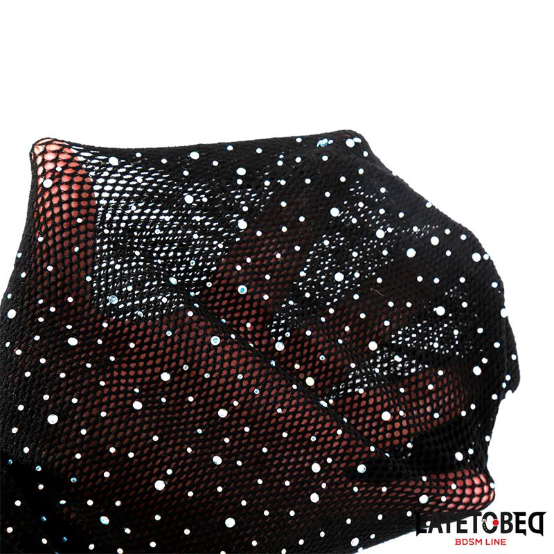 Mascara Rejilla con Brillantes y Lazo Ajustable