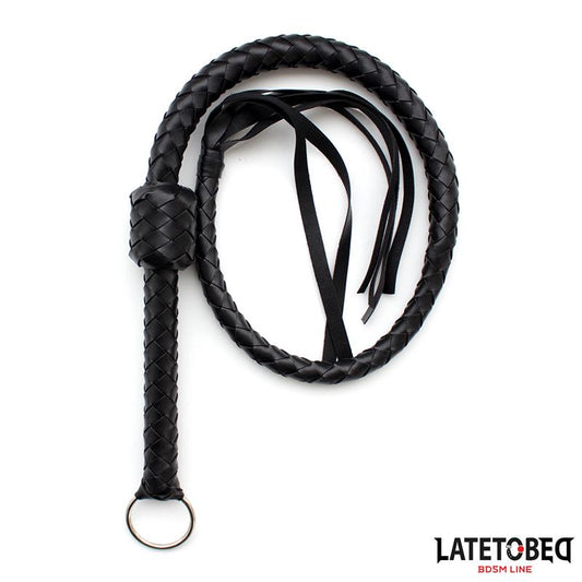 Latigo Trenzado Negro 116cm