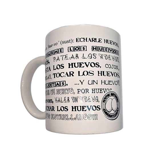 Taza Mug Sinonimos Huevos 370ml