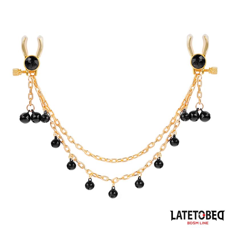 Pinzas para Pezones con Cadena y Cascabeles