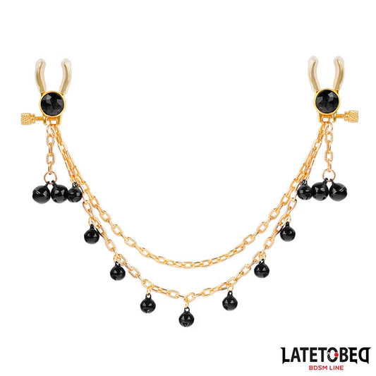 Pinzas para Pezones con Cadena y Cascabeles