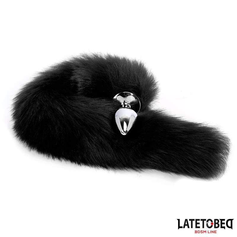 Plug Anal con Cola Negro 40 cm