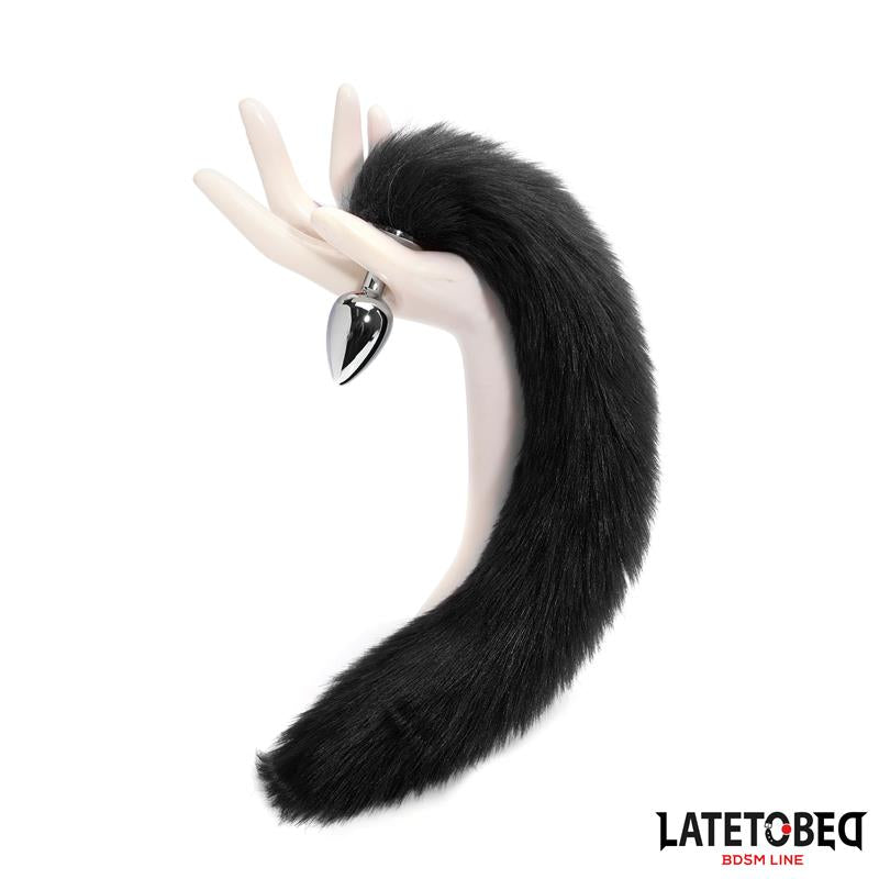 Plug Anal con Cola Negro 40 cm