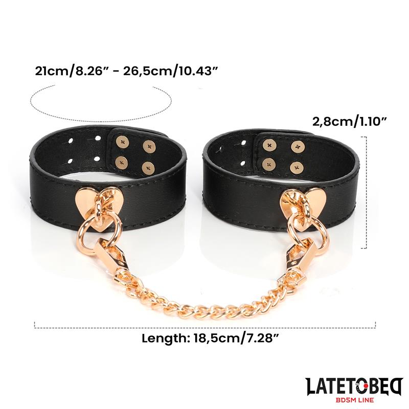 Kit Bondage de 8 Pz Cuero con Maletin de Almacenaje