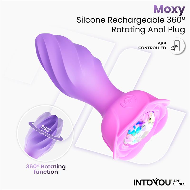 Moxy Plug Anal con Rotacion 360º con App