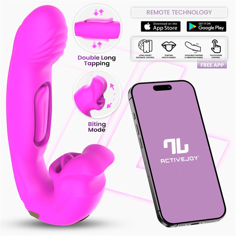 Bimby Vibrador con Mordisqueo y Lengua Doble Tapping con APP