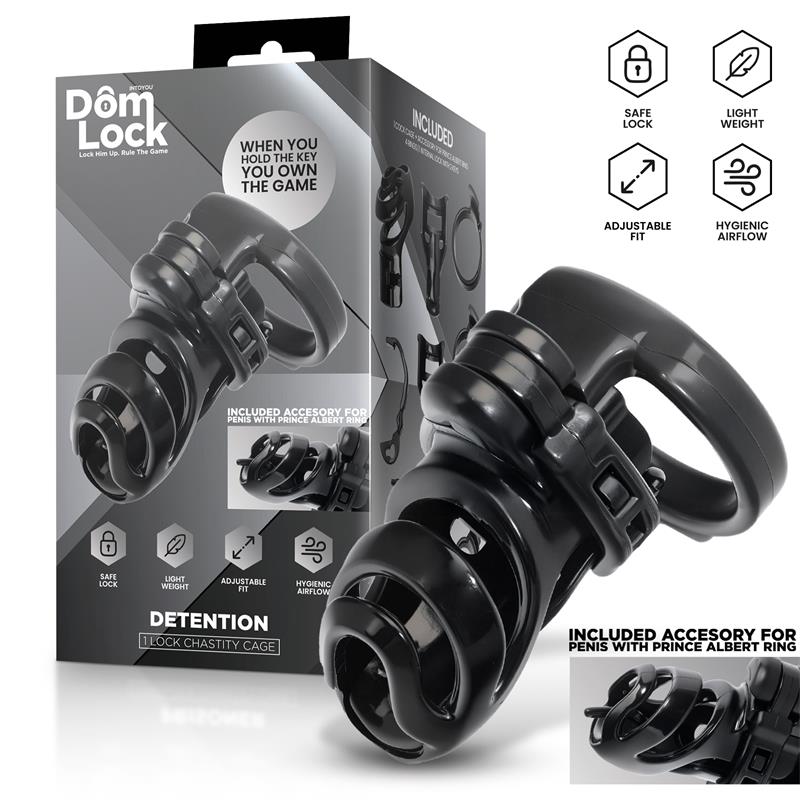 Detention Jaula para el Pene con Accesorio para Prince Albert