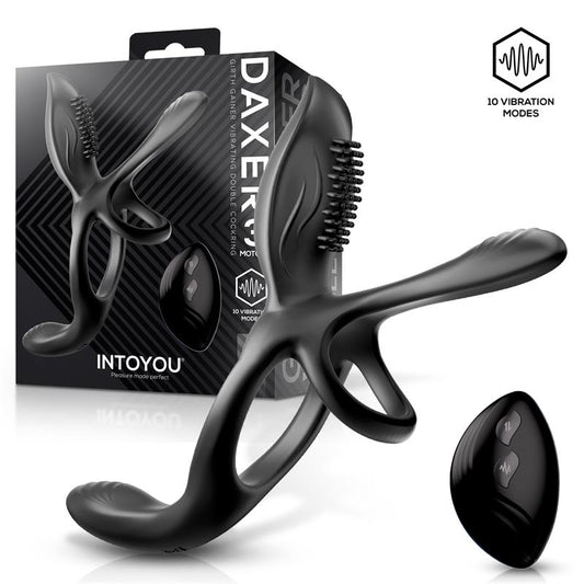 Daxer Doble Anillo para el Pene con Estimulador de Clitoris