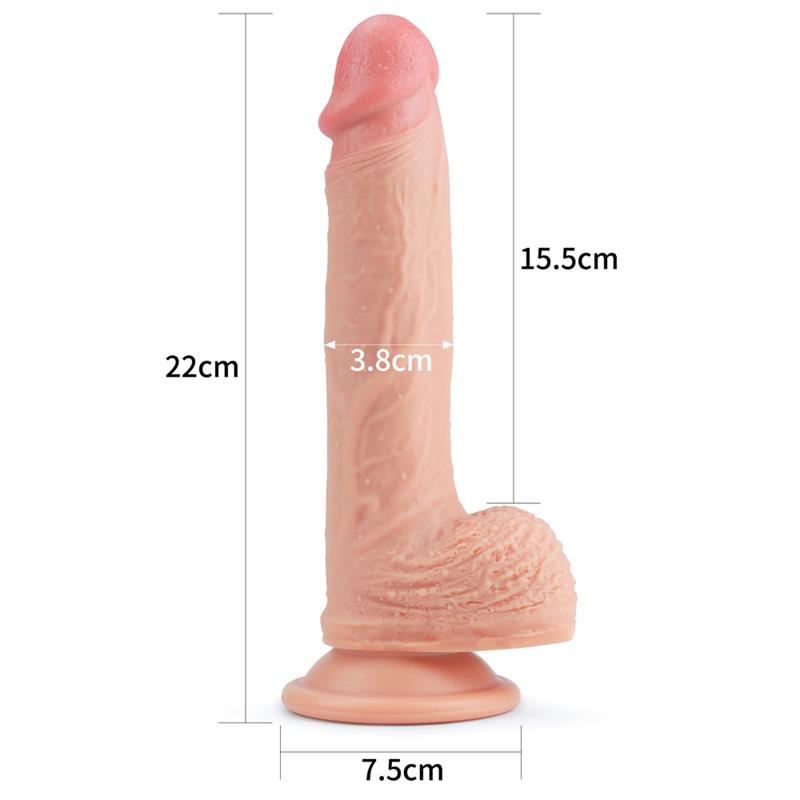 Dildo Nature 85 Silicona Liquida Natural