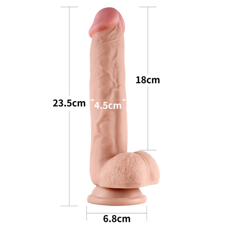 Dildo con Piel Retractil 9 Natural
